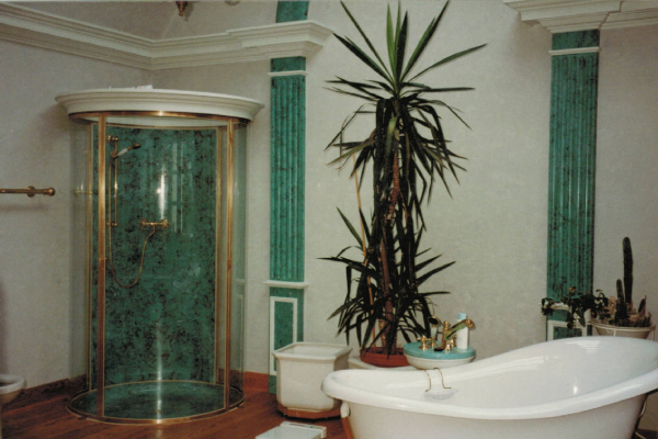 Badezimmer Winningen - Stuck- & Stuckmamorarbeiten. 